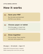 How to download the PDF and draw on paper or in a compatible app